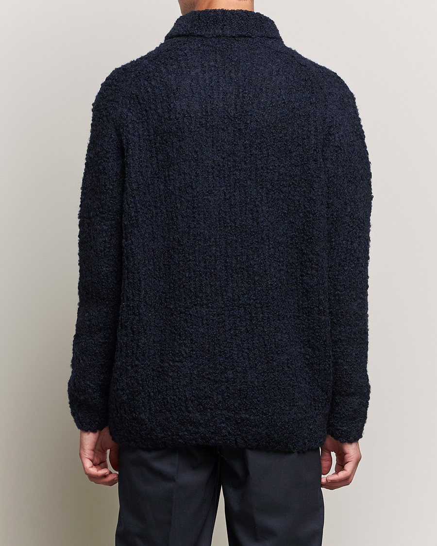 Herre | Gensere | Oscar Jacobson | Krister Wool/Alpaca Rollneck Navy