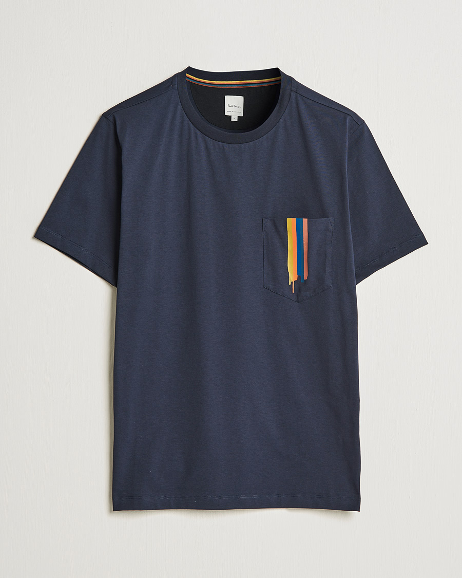 Herre | T-Shirts | Paul Smith | Artist Stripe T-shirt Navy
