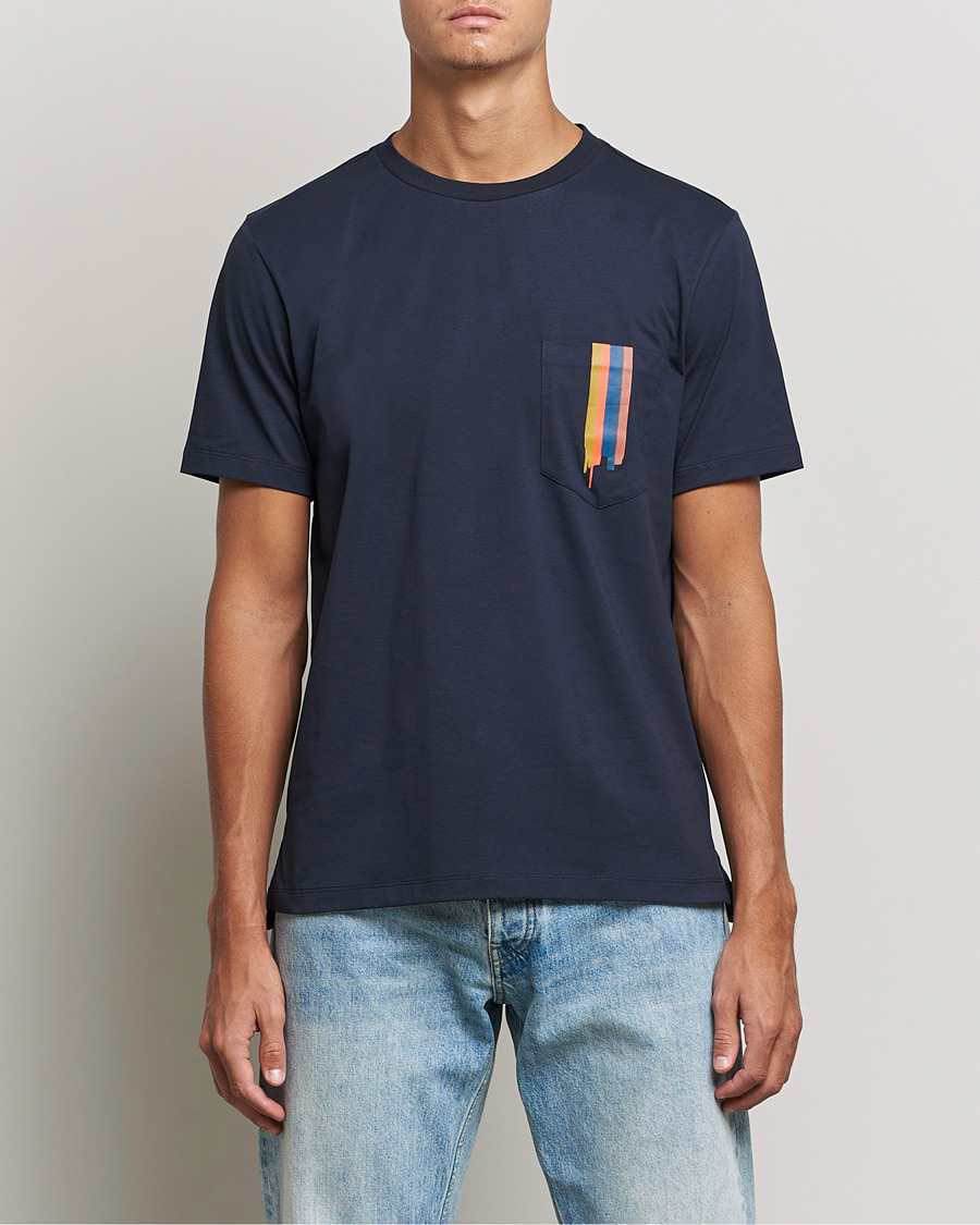Herre | T-Shirts | Paul Smith | Artist Stripe T-shirt Navy