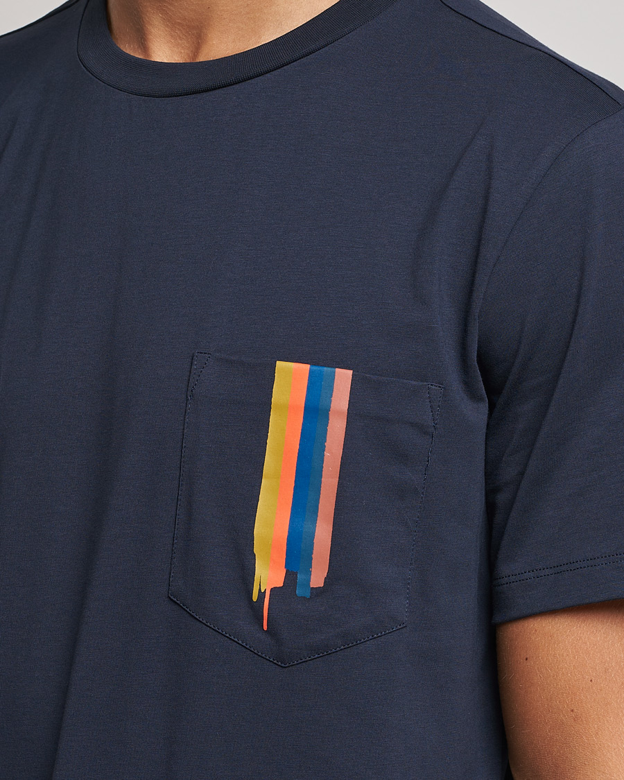 Herre | T-Shirts | Paul Smith | Artist Stripe T-shirt Navy