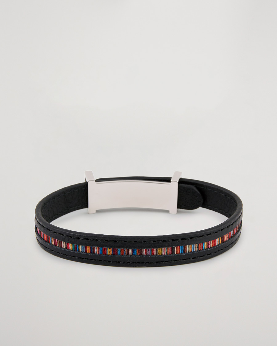 Herre | Paul Smith Leather Bracelet Black | Paul Smith | Leather Bracelet Black