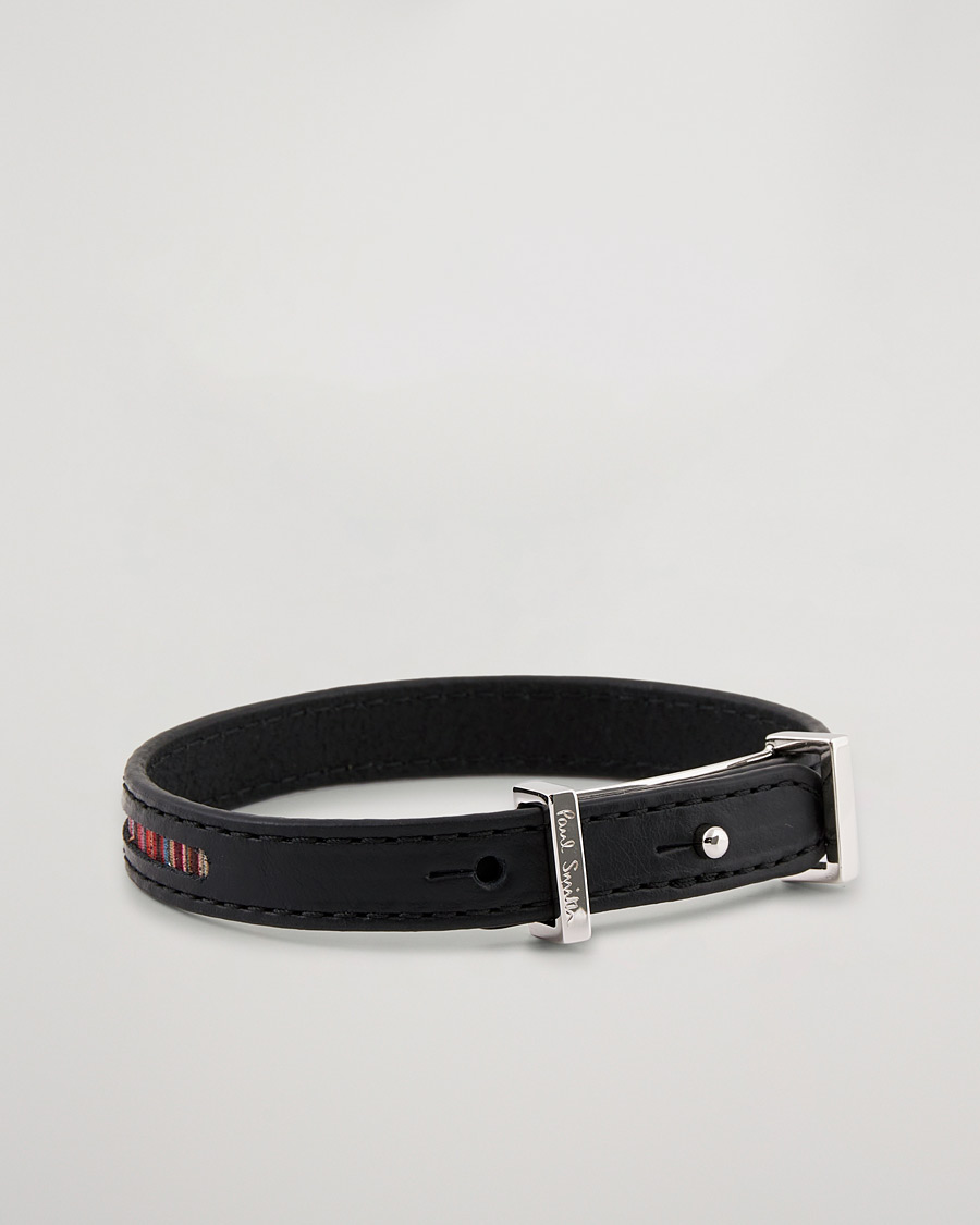 Herre | Paul Smith Leather Bracelet Black | Paul Smith | Leather Bracelet Black