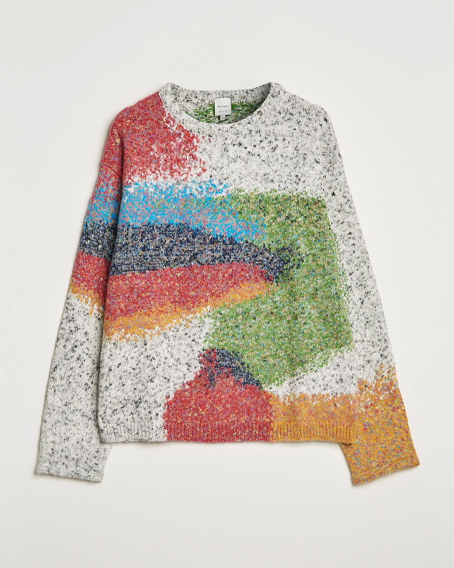 Herre | Gensere | Paul Smith | Cotton Alpaca Knitted Sweater Beige