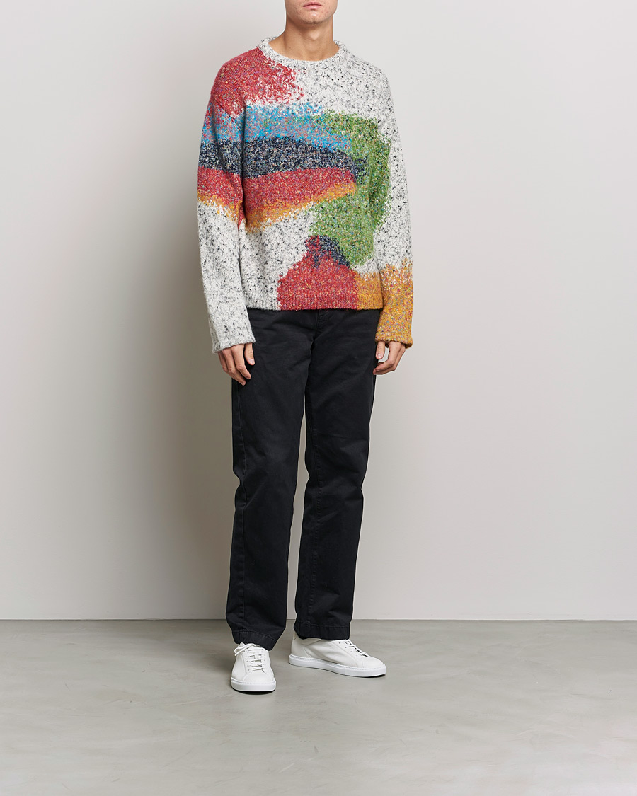 Herre | Gensere | Paul Smith | Cotton Alpaca Knitted Sweater Beige