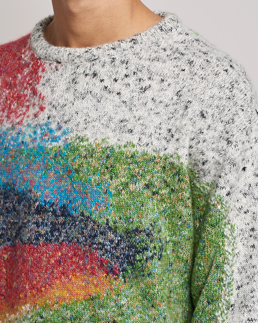 Herre | Gensere | Paul Smith | Cotton Alpaca Knitted Sweater Beige