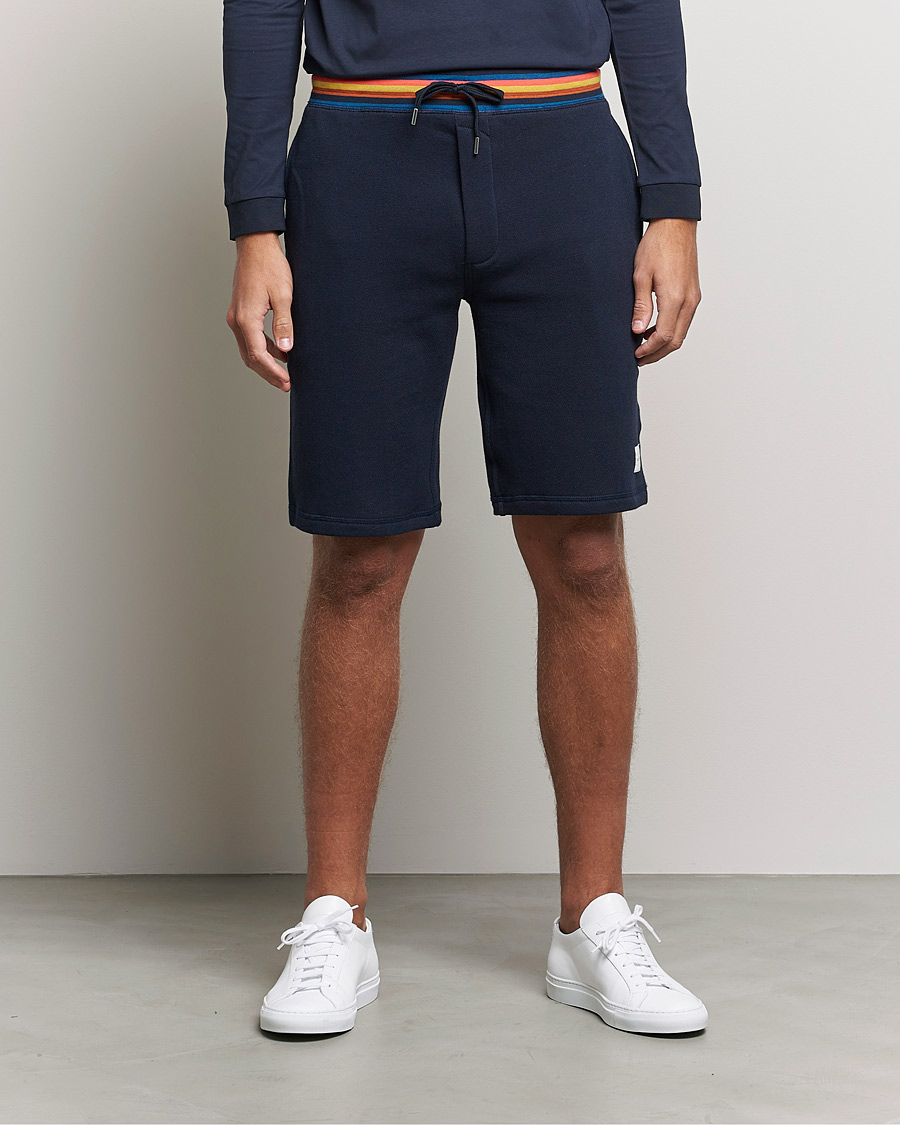 Herre | Joggebukseshorts | Paul Smith | Birght Stripe Sweat Shorts Navy