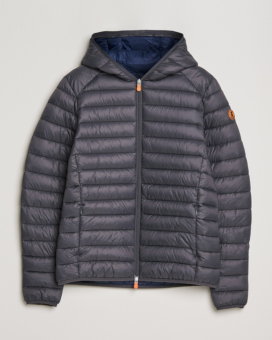 Herre | Jakker | Save The Duck | Donald Lightweight Padded Hooded Jacket Anthracite