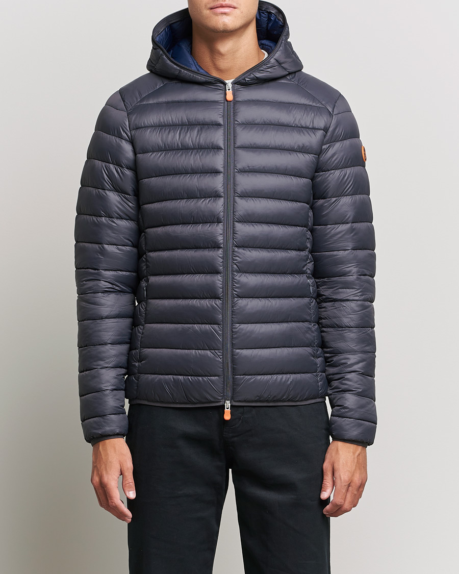 Herre | Jakker | Save The Duck | Donald Lightweight Padded Hooded Jacket Anthracite