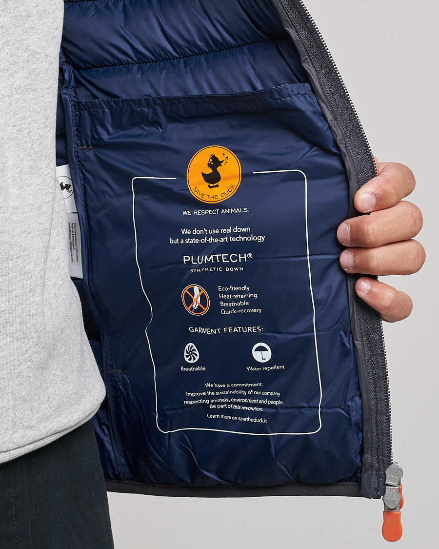 Herre | Jakker | Save The Duck | Donald Lightweight Padded Hooded Jacket Anthracite