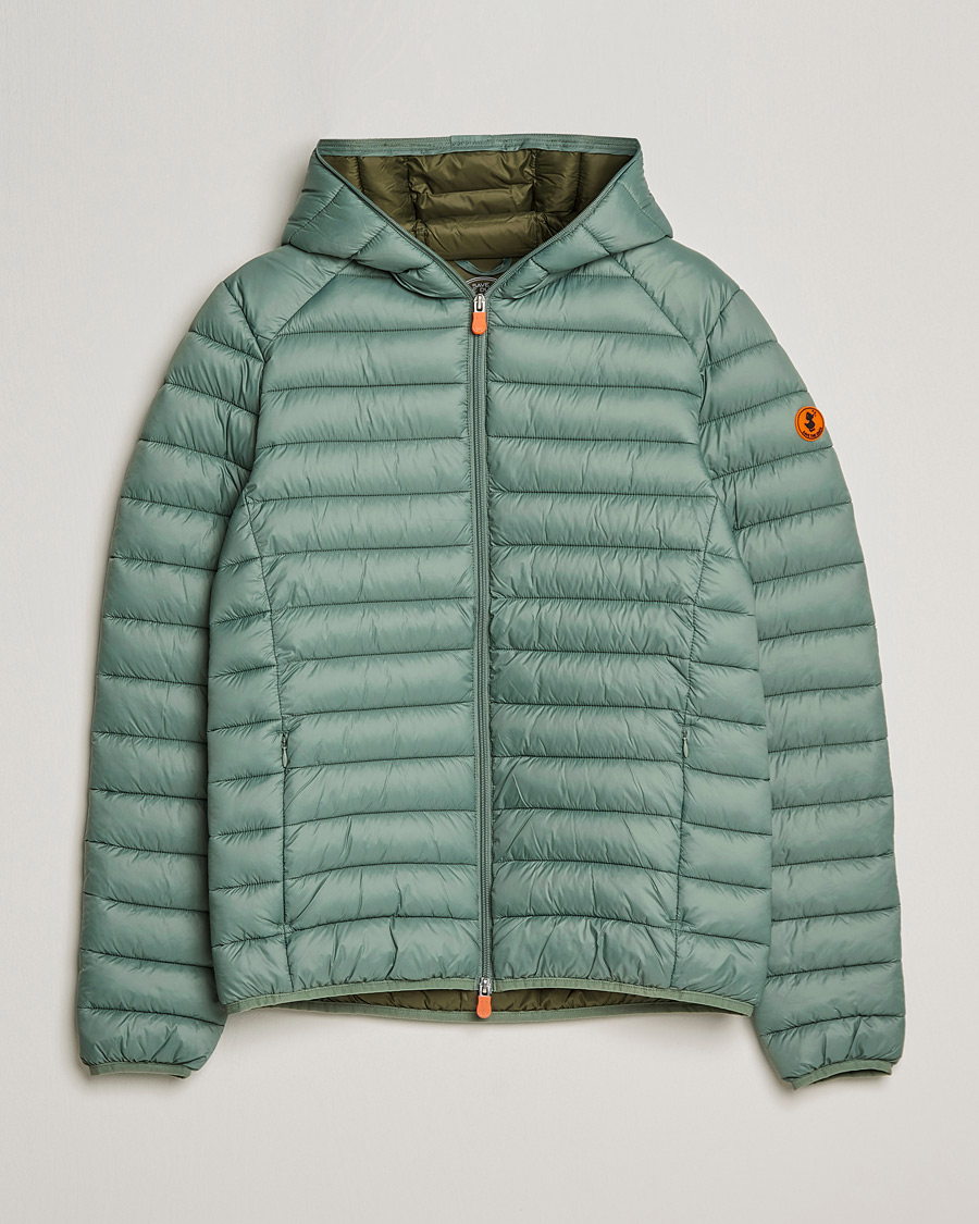 Herre |  | Save The Duck | Donald Lightweight Padded Hooded Jacket Seaweed Green