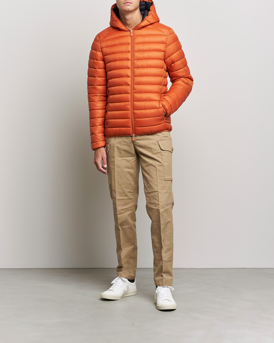 Herre | Jakker | Save The Duck | Donald Lightweight Padded Hooded Jacket Ginger Orange S