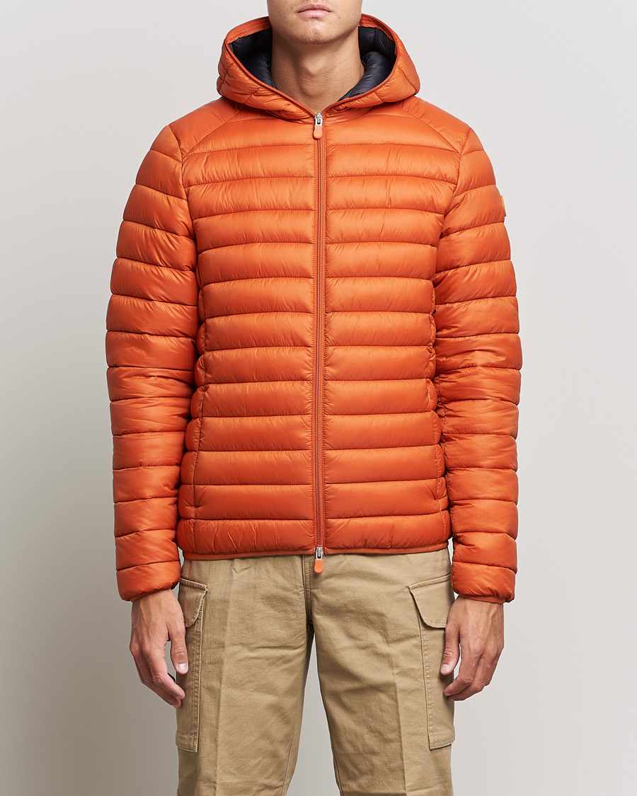 Herre | Jakker | Save The Duck | Donald Lightweight Padded Hooded Jacket Ginger Orange S
