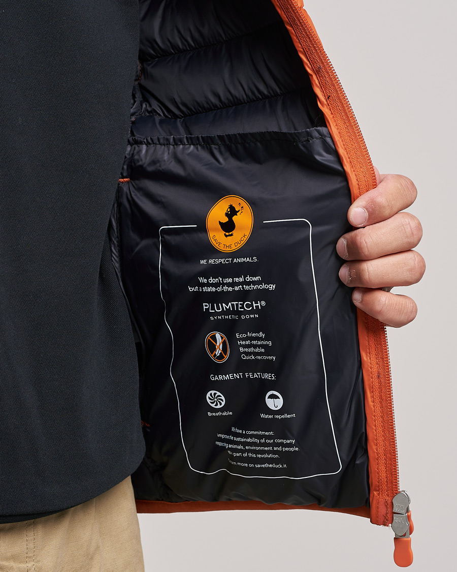 Herre | Jakker | Save The Duck | Donald Lightweight Padded Hooded Jacket Ginger Orange S