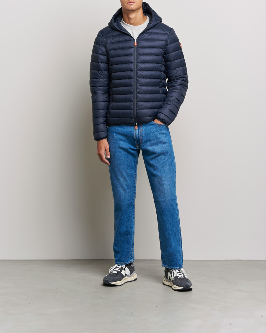 Herre | Jakker | Save The Duck | Donald Lightweight Padded Hooded Jacket Blue Black