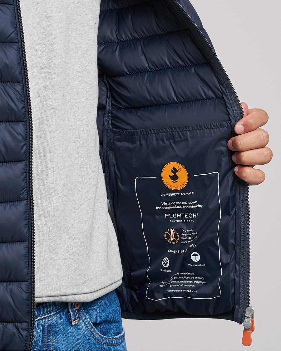 Herre | Jakker | Save The Duck | Donald Lightweight Padded Hooded Jacket Blue Black