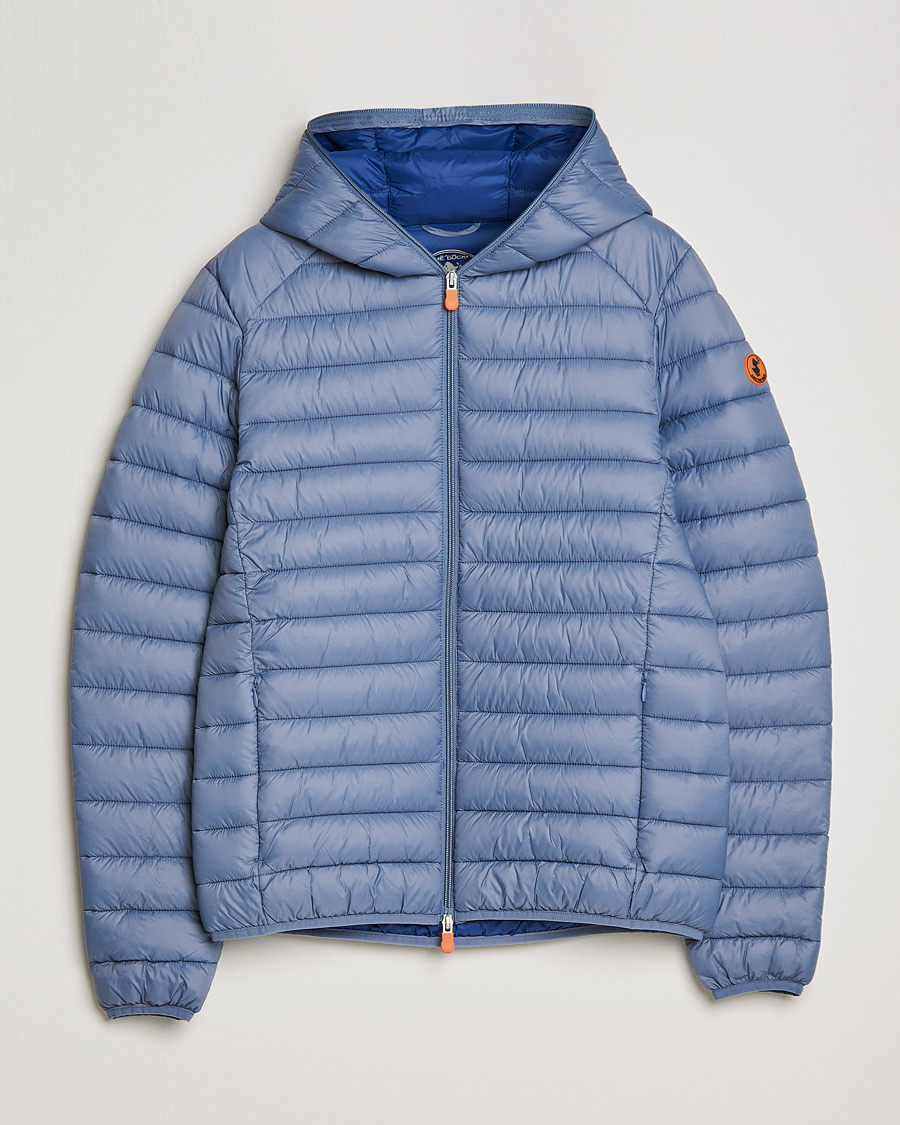 Herre | Jakker | Save The Duck | Donald Lightweight Padded Hooded Jacket Stone Blue
