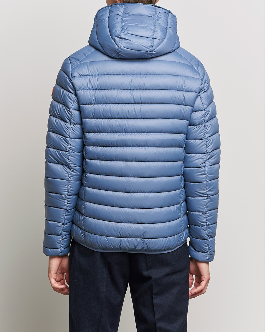 Herre | Jakker | Save The Duck | Donald Lightweight Padded Hooded Jacket Stone Blue