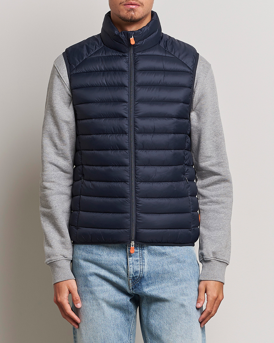 Herre |  | Save The Duck | Adam Lightweight Padded Vest Blue Black