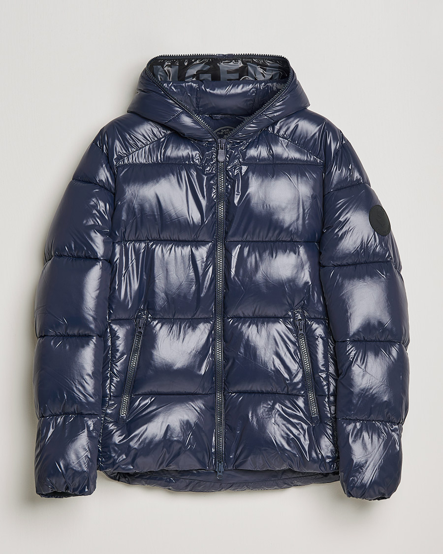 Herre | The Outdoors | Save The Duck | Edgard Padded Puffer Blue Black