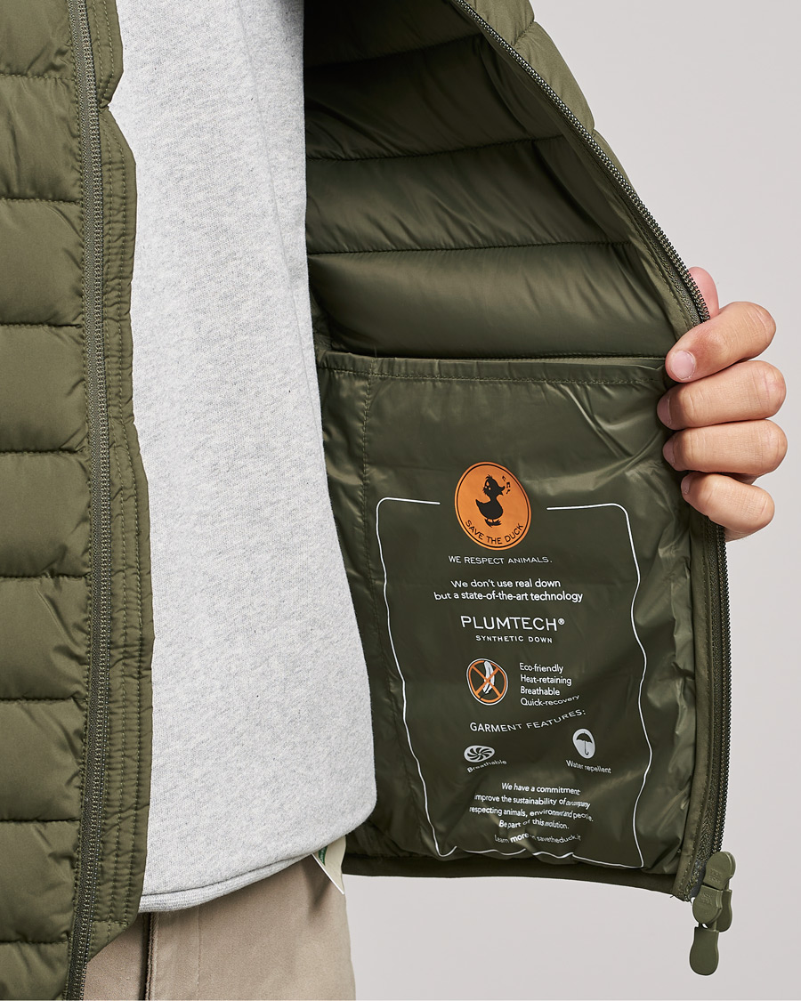 Herre | Vester | Save The Duck | Liam Matt Lightweight Vest Laurel Green