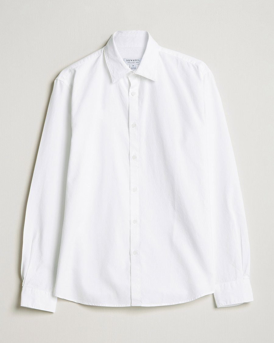 Herre | Skjorter | Sunspel | Casual Oxford Shirt White