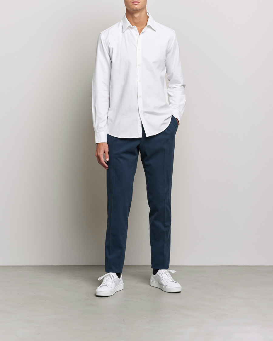 Herre |  | Sunspel | Cotton Oxford Shirt White