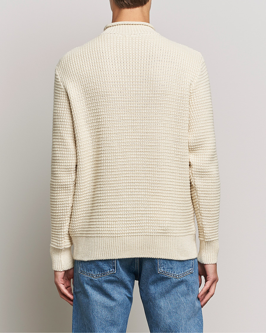 Herre | Gensere | Sunspel | Fisherman Jumper Ecru