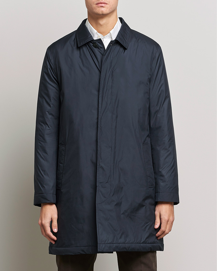 Herre | Jakker | Sunspel | Recycled Polyester Padded Coat Navy