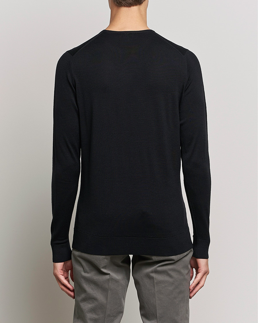 Herre | Gensere | Sunspel | Crew Neck Jumper Black