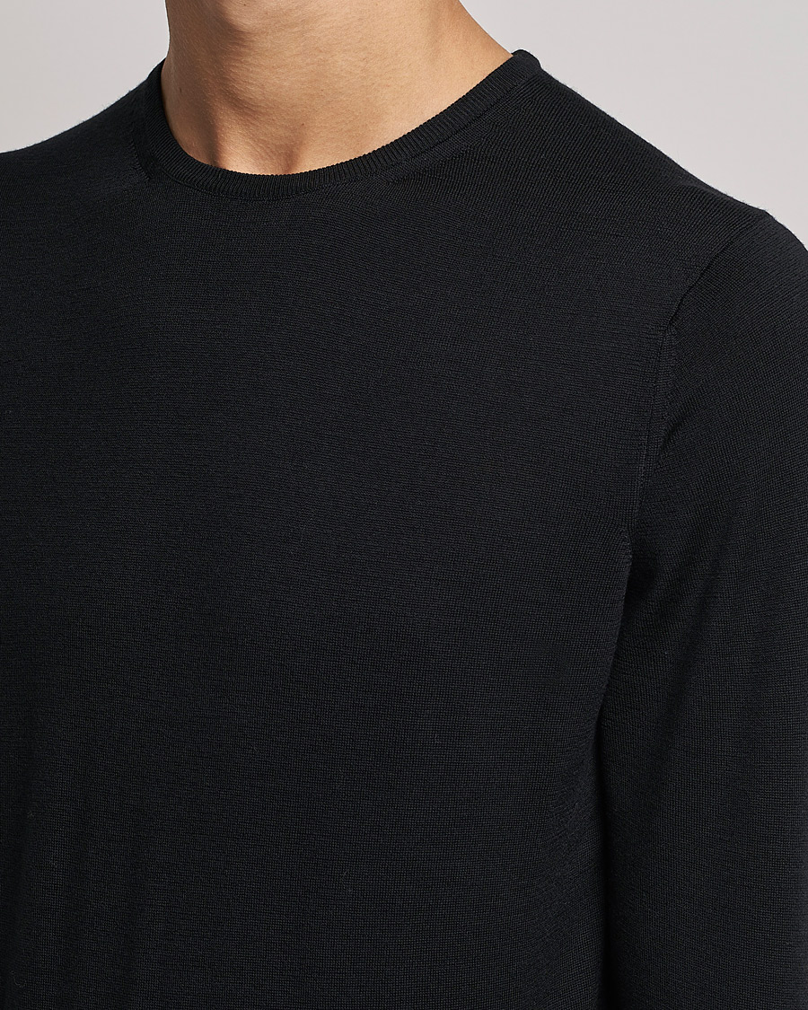 Herre | Gensere | Sunspel | Crew Neck Jumper Black