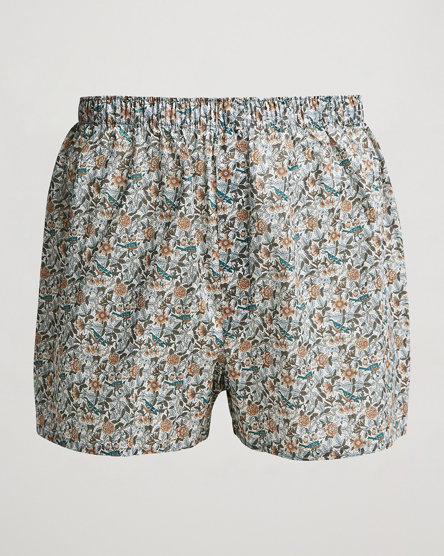 Herre | Undertøy | Sunspel | Liberty Printed Cotton Boxer Shorts White