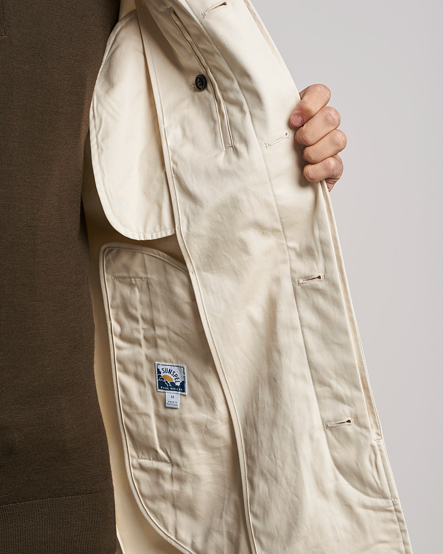 Herre | Jakker | Sunspel | Paul Weller Technical Cotton Mac Stone