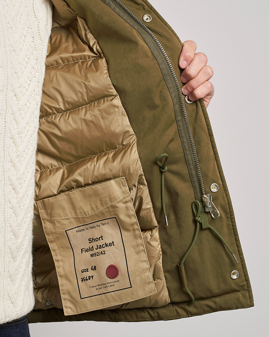 Herre | Jakker | Ten c | Padded OJJ Short Field Jacket Olive