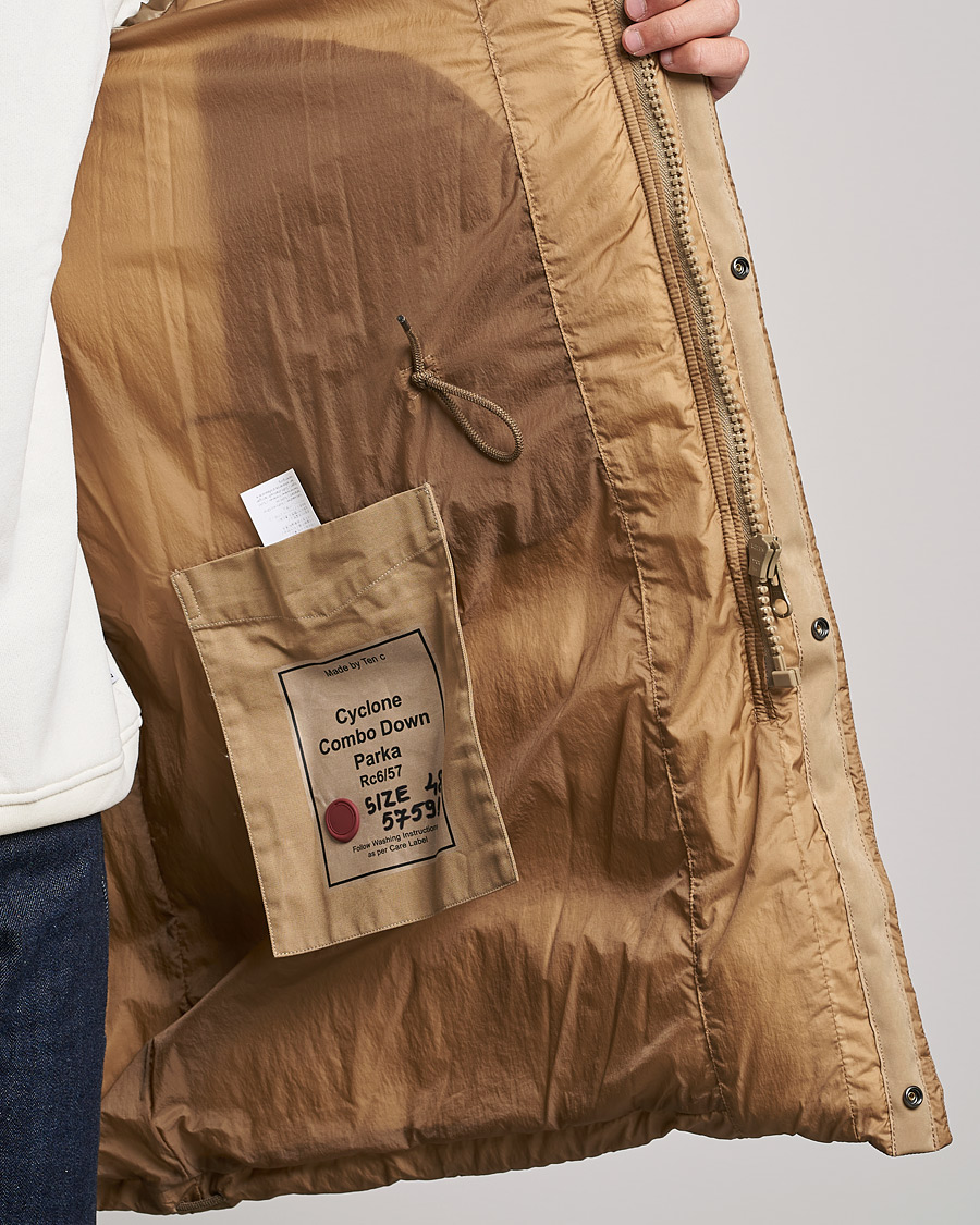 Herre | Jakker | Ten c | Cyclone Combo Down Parka Sand