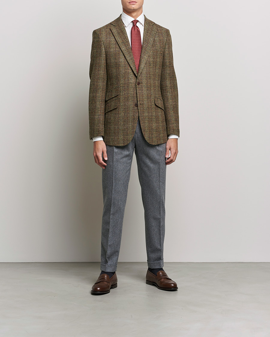 Herre | Dressjakker | Walker Slater | Edward Wool Donegal Blazer Green