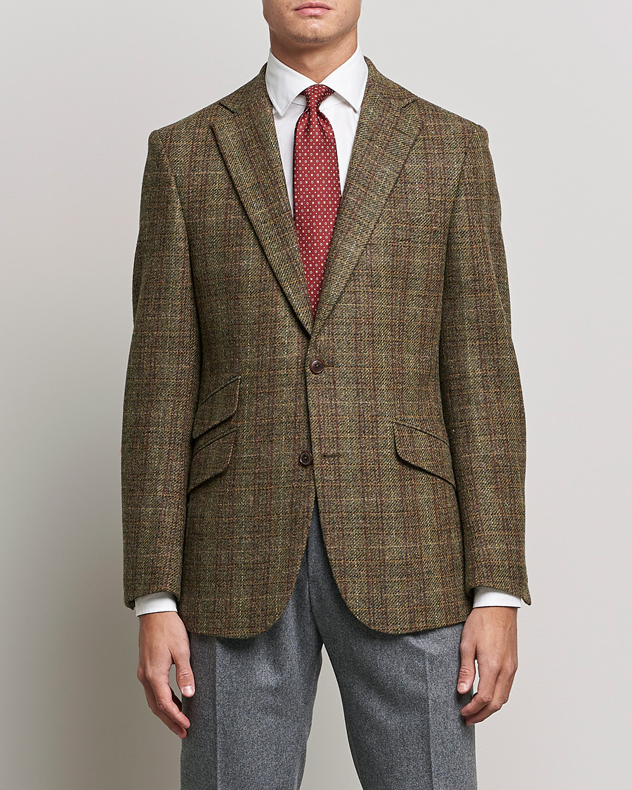 Herre | Dressjakker | Walker Slater | Edward Wool Donegal Blazer Green
