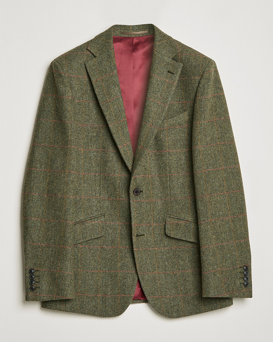 Herre | Dressjakker | Walker Slater | Edward Lambswool Tweed Blazer Green