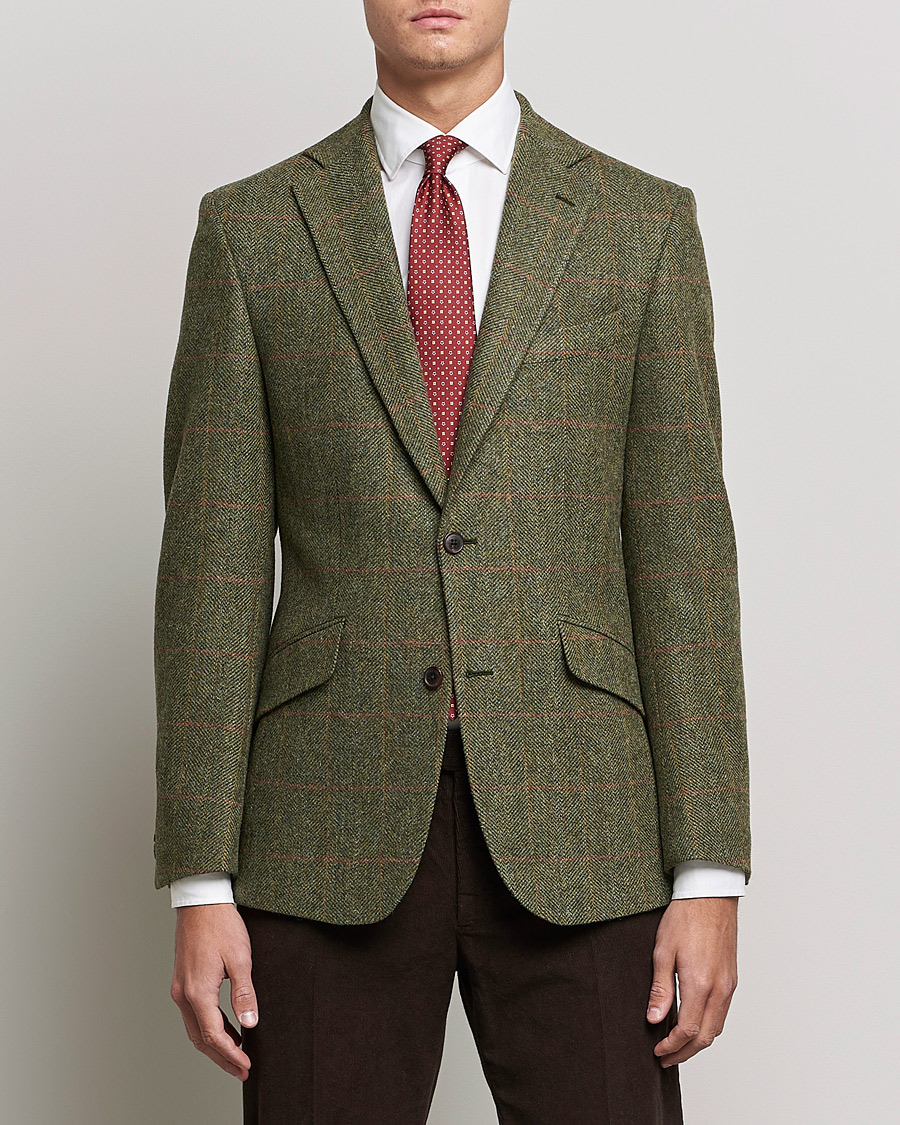 Herre | Dressjakker | Walker Slater | Edward Lambswool Tweed Blazer Green