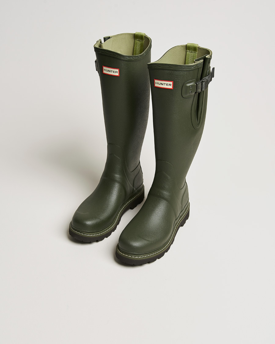 Herre | Hunter Balmoral Commando Sole Boot Dark Olive | Hunter Boots | Hunter Balmoral Commando Sole Boot Dark Olive