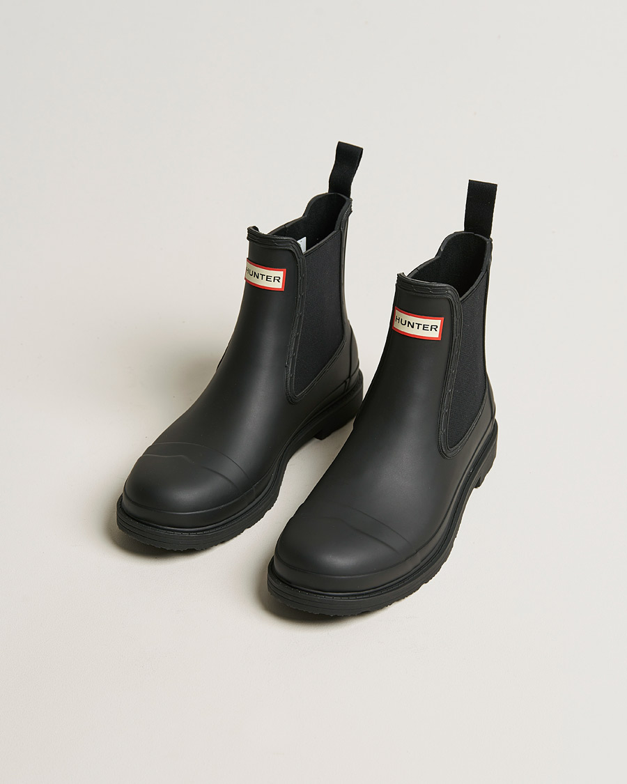 Herre | Kalosjer og gummistøvler | Hunter Boots | Hunter Commando Chelsea Boot Black