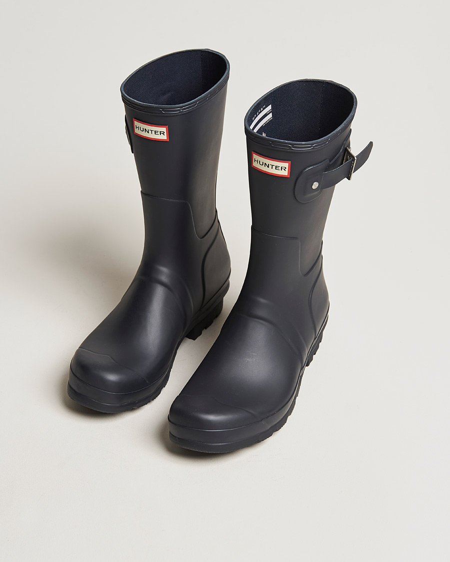 Men | Overshoes & Rubber boots | Hunter Boots | Original Short Boot Navy