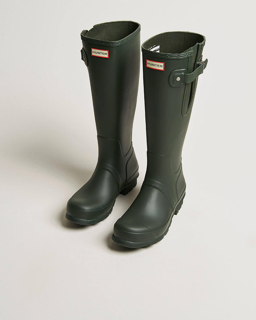 Herre | Kalosjer og gummistøvler | Hunter Boots | Hunter Original Tall Side Adjustable Boot Dark Olive