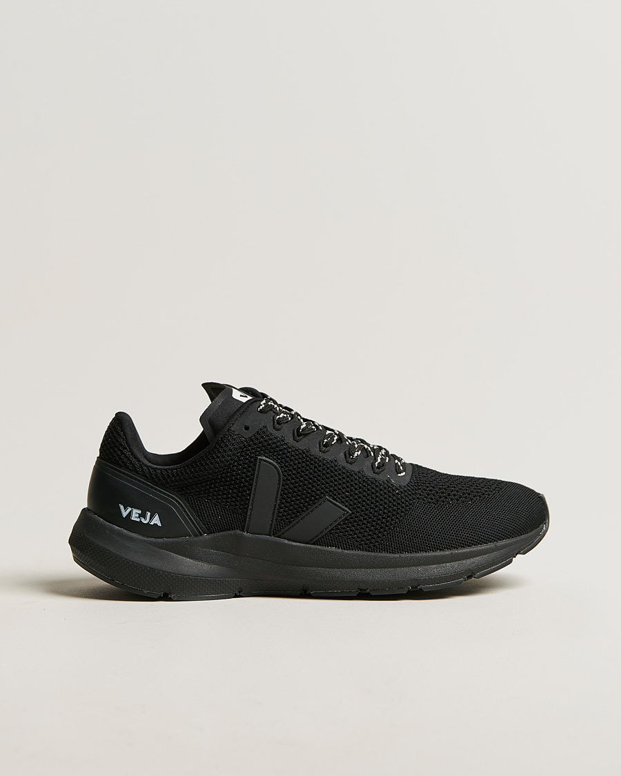 Herre | Veja Marlin V-Knit Running Sneaker Full Black | Veja | Marlin V-Knit Running Sneaker Full Black