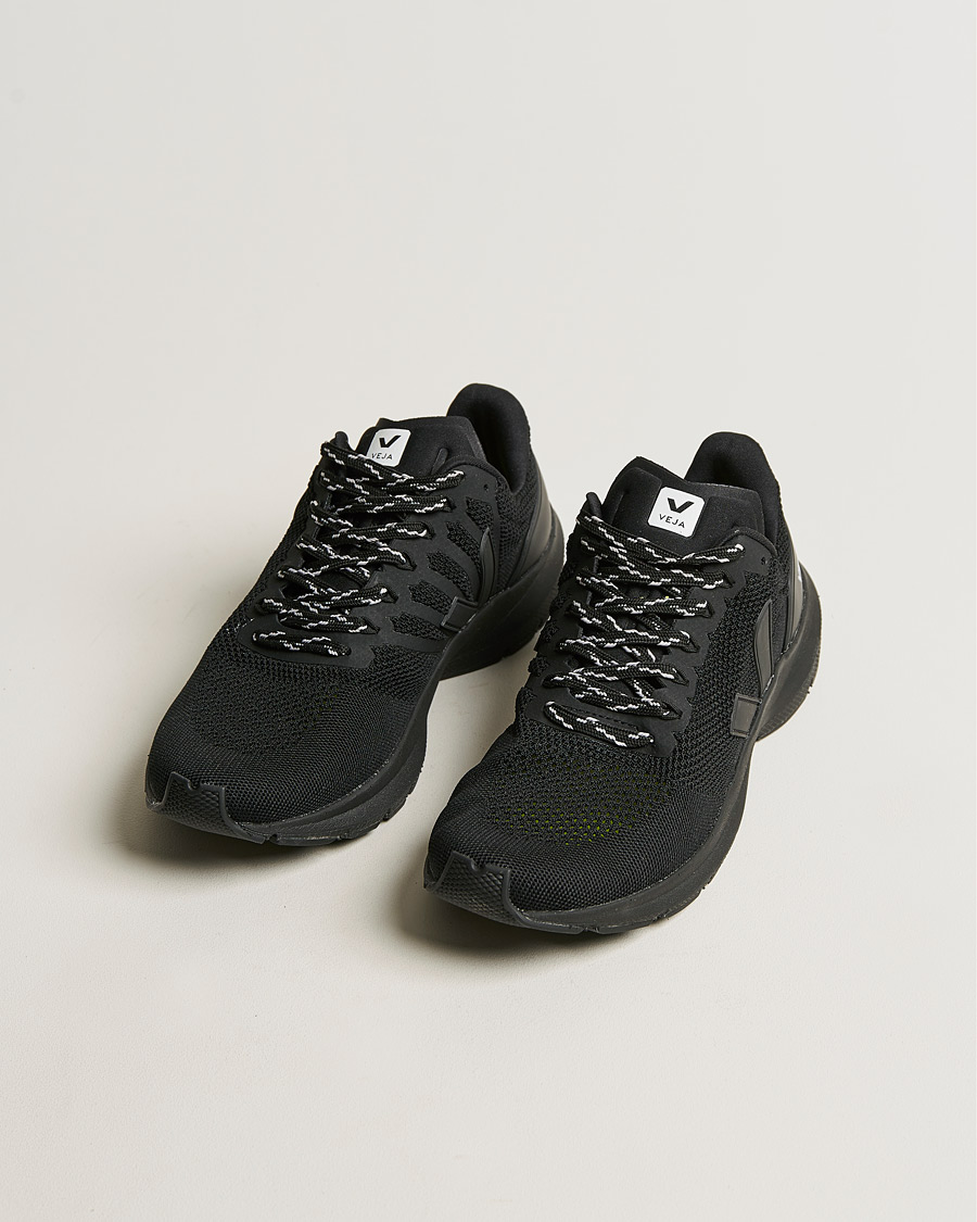 Herre | Veja Marlin V-Knit Running Sneaker Full Black | Veja | Marlin V-Knit Running Sneaker Full Black