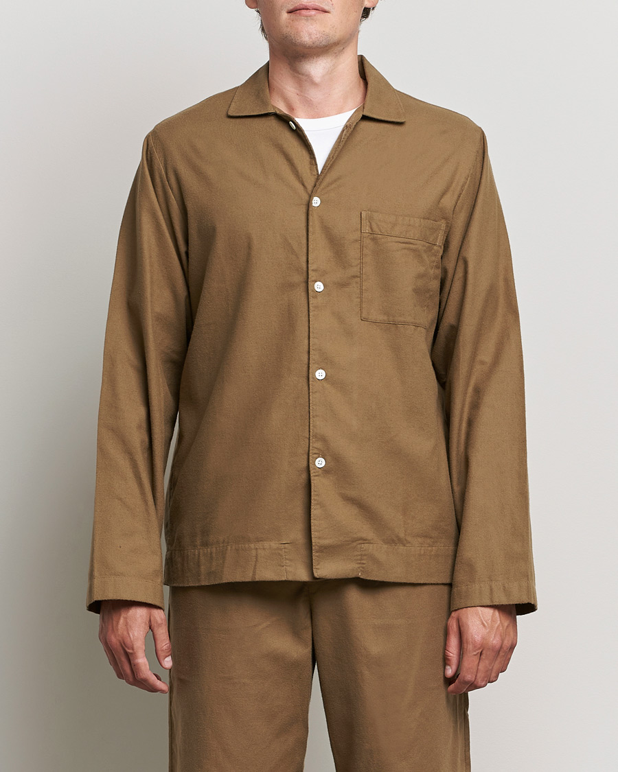 Herre | Pyjamasgensere | Tekla | Flannel Pyjama Shirt Moss