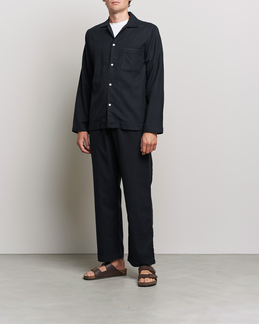 Herre | Pyjamaser og badekåper | Tekla | Flannel Pyjama Pants Lucid Black
