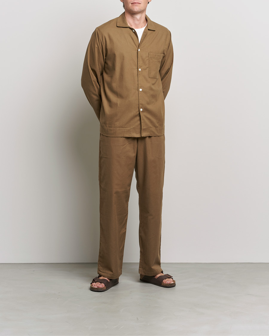 Herre | Pyjamaser og badekåper | Tekla | Flannel Pyjama Pants Moss