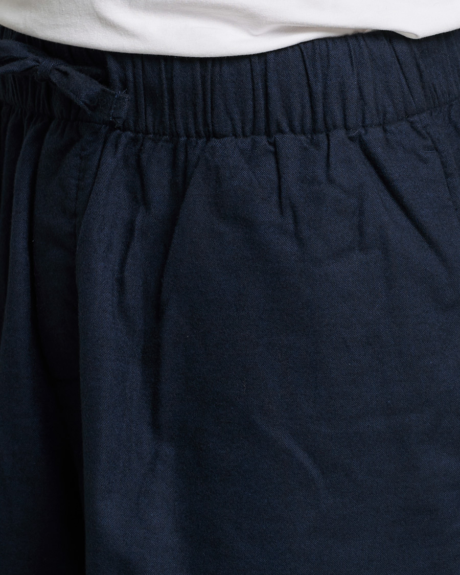Herre | Pyjamaser og badekåper | Tekla | Flannel Pyjama Shorts Midnight Blue