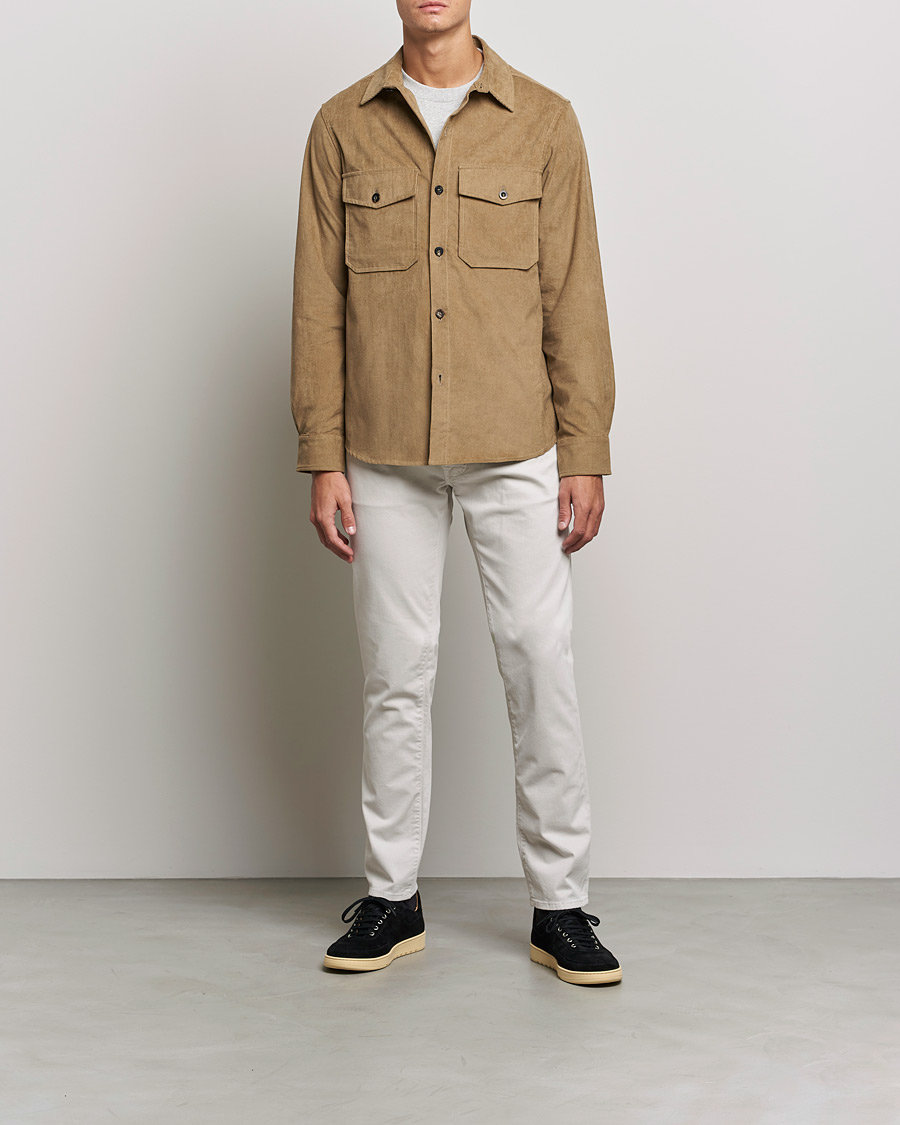 Herre | Bukser | Jacob Cohën | Bard 5-Pocket Cotton Trousers Off White