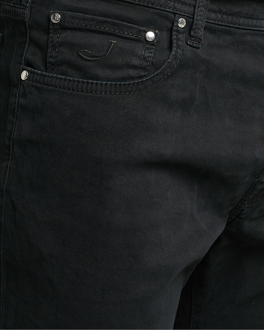 Herre | Bukser | Jacob Cohën | Bard 5-Pocket Cotton Trousers Black